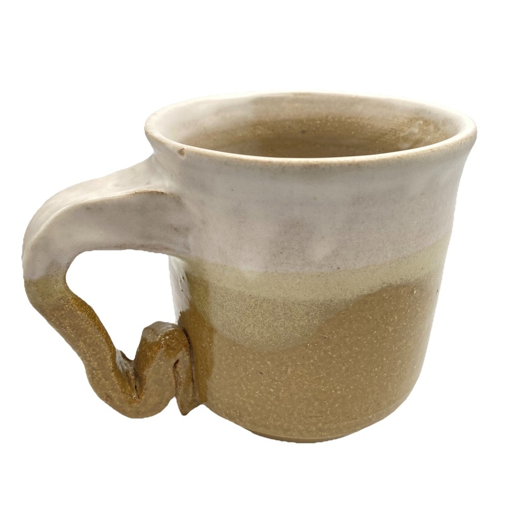 Handmade Unique Heavyweight Stoneware Glazed Mug Coffee‎ Cup One-OF-A-Kind